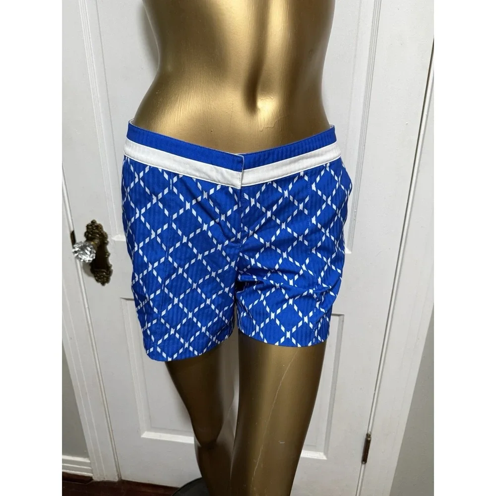 Womens Golf Shorts Blue White Slazenger Size 2